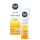 NIVEA UV Face SPF50 Q10 Anti-Age, 0% weiße Rückstände (50 ml), Q10...