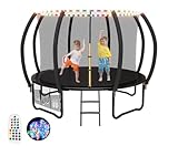 Devoko Trampolin Outdoor mit LED Streifen Ø 305/366/427 cm, vom TÜV Rheinland...