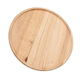 Akozon 30 X 30 cm Großes Japanisches Holztablett – Dicke Pizza-Servierplatte,...