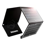 ELECAENTA 30W ETFE Faltbar Solar Ladegerät 3-Port USB-C PD18W QC3.0 IPX5 Solar Panel...
