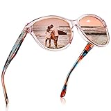 CARFIA Verspiegelte Damen Sonnenbrille Polarisierte UV400 Frauen Brille