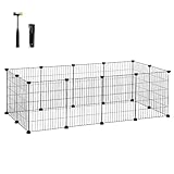 SONGMICS Freilauf, DIY-Kleintiergehege, Kleintierkäfig, Kaninchen, Meerschweinchen,...