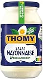 THOMY Salat Mayonnaise, Mayonnaise Salatdressing, Vegetarische, 500 ml Glas, 1er Pack (1 x...