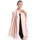 vimate Pashmina Tücher und Wickel, Damen Pink Soft Brautjungfer Schal Kaschmir Pashmina...