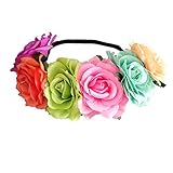 Tvoip Damen Mädchen Bohemia Blume Krone Haarband Braut Hochzeit Blumen Stirnband Girlande...