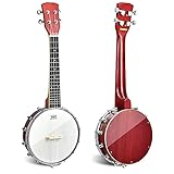 COSTWAY 4 Saiten Banjo 24 Zoll mit Reinigungstuch, Stimmgerät, Gurt, Saiten,...