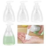 qxayxa Schaumspender, 350 ml Schaumpumpe Flaschen, 4 STK Schaumseifenspender Pumpflasche,...