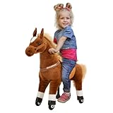 Miweba Pony Amadeus | Reitpferd auf Rollen - Pferd für Kinder - Schaukelpferd -...