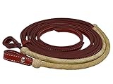 Thor Equine Western Zügel Westernzügel Split Reins, Rohhaut Rund, 220cm,...