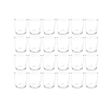 Sandra Rich Teelichtglas 24er Set Promo klar H. 7cm 5,5cm