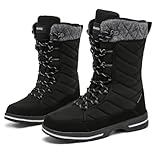 Geweo Winterstiefel Damen Wasserdicht Schneestiefel Warm Gefütterte Winter Schuhe...