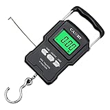 CAMRY Digitale Kofferwaage,166 lb/75 kg Elektronische Digital Fischwaagen Handwaage mit...