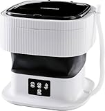 CLEANmaxx Mini-Waschmaschine ideal für Unterwegs | Mobile Waschmaschine mit 2...