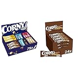 Corny Mix Box - Müsliriegel, Haferriegel und Nussriegel Großpackung, 75 Riegel &...