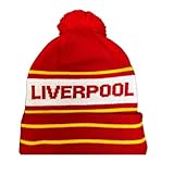 Beyond Happy Liverpool Skimütze rot und weiß - Stylische Wintermütze für Fans der...