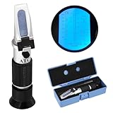 QWORK® 4-in-1 Frostschutz Refraktometer, Ethylen- und Propylenglykol-Kühlmitteltester...