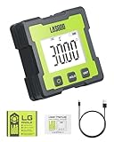 LASGOO Digitaler Winkelsucher, wiederaufladbarer Winkelmesser, magnetischer Neigungsmesser...