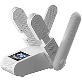 SKIKHN Schuhtrockner Elektrisch, Shoe Dryer mit 4 Halterungen, Timer und...