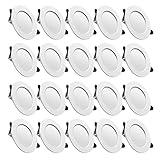 LED Einbaustrahler 230V Downlights LED Spot Ultra Flach Inkl. 20 x 7W 700lm...