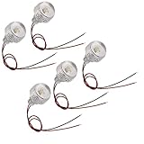 TOPINCN 5PCS Mini LED Strahler, Gut Beleuchtet, DC 12 V, 1 W, Eingebetteter Strahler, LED...