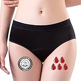 FOTOOL Perioden Unterwäsche = 4-5 Tampons - Waschbar - Baumwolle - Menstruation...