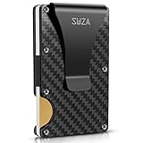 Kreditkartenetui mit Geldklammer Kreditkarten Halter RFID Schutz, Slim Wallet Kartenetui...