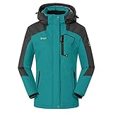 donhobo Damen Winter Fleecejacke Warm Jacke Softshelljacke Atmungsaktiv Outdoor Skijacke...