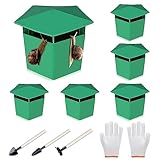 Udbrud Schneckenfallen, 6er-Set Bio Schneckenfallen mit Grabwerkzeug und Handschuhen...