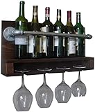 Metall-Eisen-Wand-Glas-Tablett, Hängeregal, dekorative schwebende Aufbewahrungseinheit...