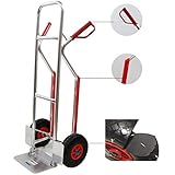 Aluminium Sackkarre mit Treppenrutsche 200 kg Stapelkarre Transportkarre Treppensteiger...