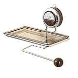 UGZPWQLNX Dusche-Tank Saugstoff, Faltbarer Badezimmerregal-Organizer aus Edelstahl mit...