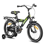 HILAND 16 Zoll Kinderfahrrad, StVZO, für Jungen Kinder ab 4,5,6 Jahren mit...