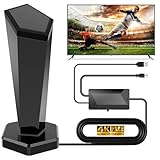 DVB-T/DVB-T2 Antenne mit Verstärker - HDTV Zimmerantenne für Fernseher, 420 km Großer...