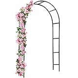 Gardebruk® Rosenbogen 240x140x37cm Metall Stabil Wetterfest Garten Rankgitter Rankhilfe...