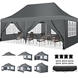 COBIZI Faltpavillon 3X6, Pavillon 3x6m Wasserdicht Stabil Winterfest, Faltbar...