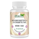 Cheroline Bindemittel Entgiftung Kapseln 1500mg Pro Portion, Reich an Aktivkohle, 12-In-1...