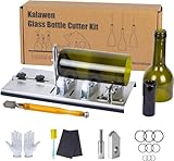Kalawen Flaschenschneider 5 Verstellbares Rad Glasschneider für Flaschen Set...