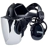 uvex Gesichtsschutz Visier faceguard 9790212 inkl. Gehörschutz, Schutzvisier,...