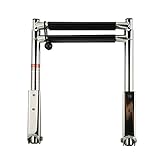 FreeTec Edelstahl Bootsleiter Rutschfester Teleskop Badeleiter Schwimmbadleiter (mit 2...