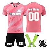 Personalisierbares Fußball-Trainings-Shirts, Shorts und Socken-Set, benutzerdefinierte...