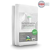 Welldora ǀ Premium Milbenschutzbezug Matratzen 90x200x20 – Atmungsaktiver Allergiker...