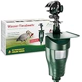 GARDIGO® Wasserstrahl Tiervertreiber I Vogelabwehr, Reiherschreck, Katzenschreck für...