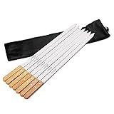 Goutime BBQ-Gabel GrillspießE Edelstahl,60 cm GrillspießE Lang Mit...