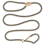 KOSHIFU Hundeleine Retrieverleine mit Zugstopp Moxonleine 120cm Weiche...