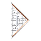 Großes Rotring Centro Geometriedreieck mit Griff, 23 cm
