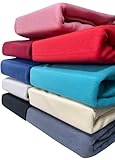 Leonado Vicenti Winter Thermo Fleece Spannbettlaken Flausch Spannbetttuch in vielen Farben...