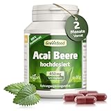 Acai Beere Kapseln hochdosiert – 450 mg Acai Extrakt (30:1) pro Kapsel (120...