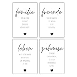 Freyheit | Premium Poster Set | stilvolles Bilder-Set für Wohnzimmer oder...