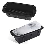 Xtlonbom Extra große Silikon-Eiswürfelformen für Eisbad und Kühler, 25,4 x 12,7 x 6,6...