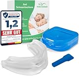 Perfekt-Schlafen24® 1x Premium Knirscherschiene für Nacht - Aufbissschiene für Männer...